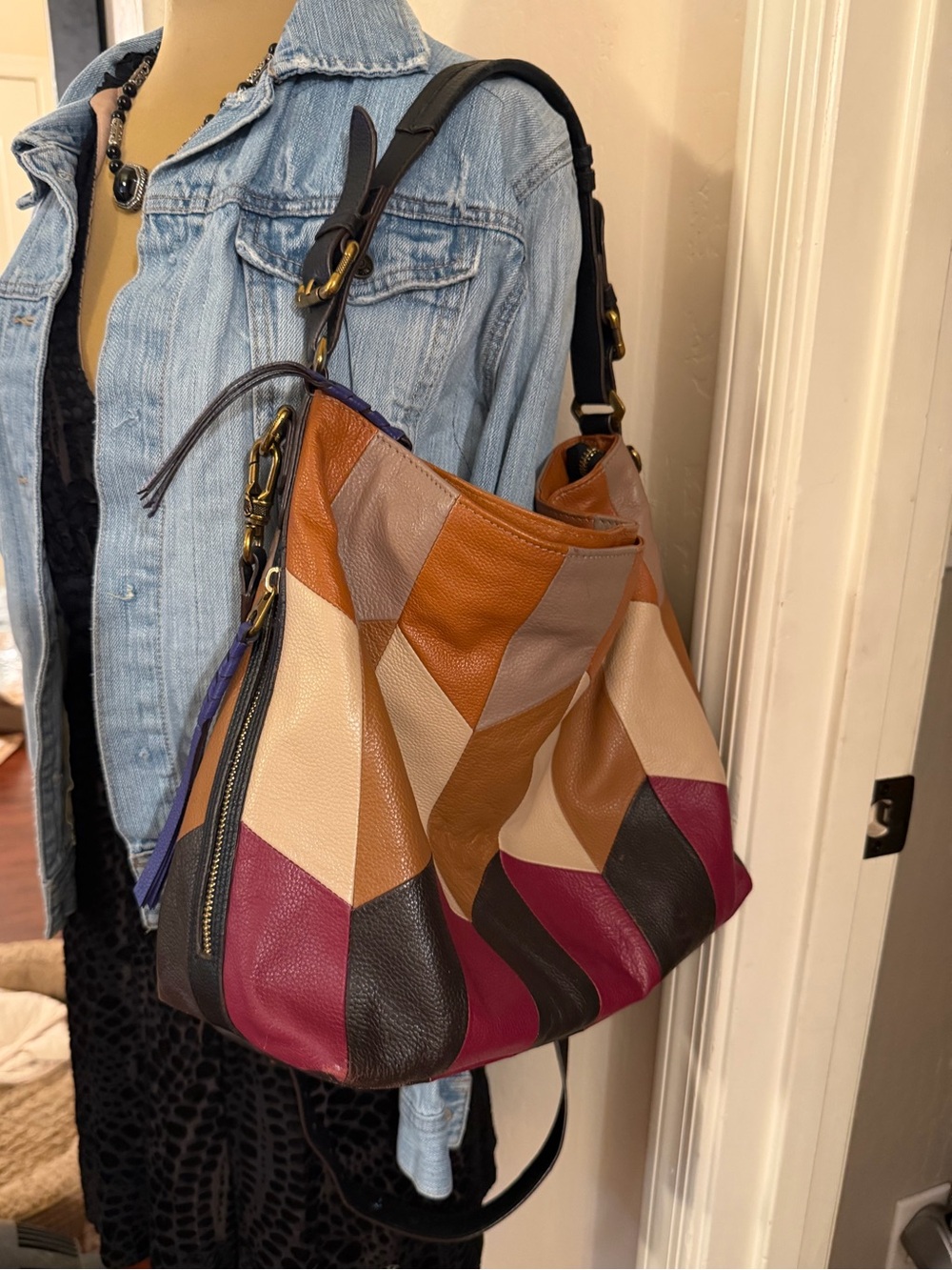 OrYany patchwork leather slouchy shoudler bag with crossbody Gorgeous